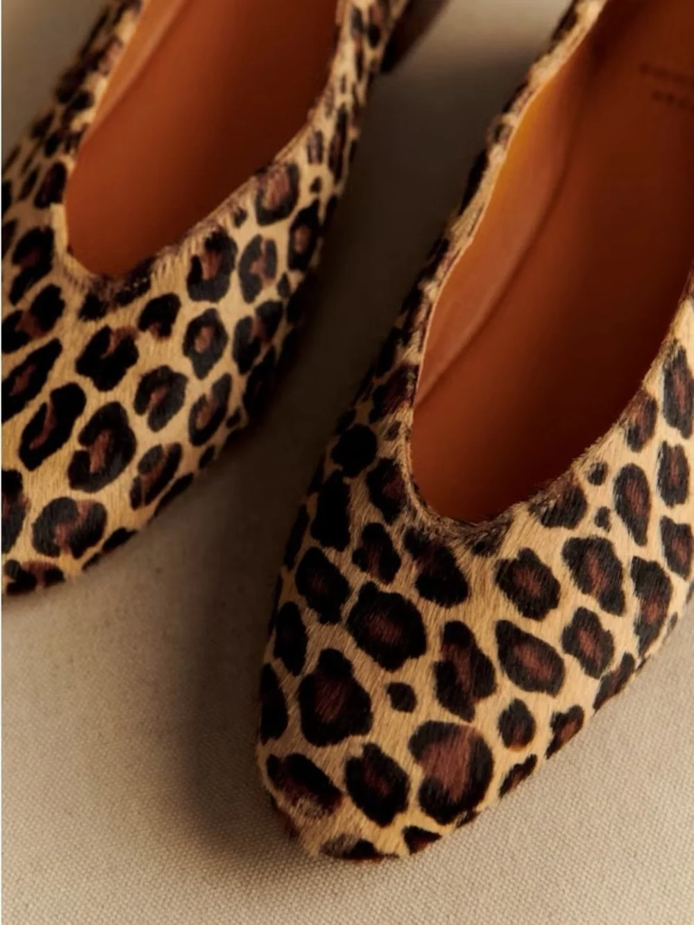 SÉZANE MATILDA LOW BALLET FLATS Leopard Print Brown/Black